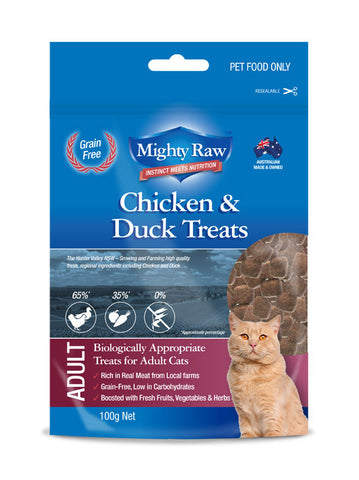 Mighty Raw Adult Cat Treats 100gm